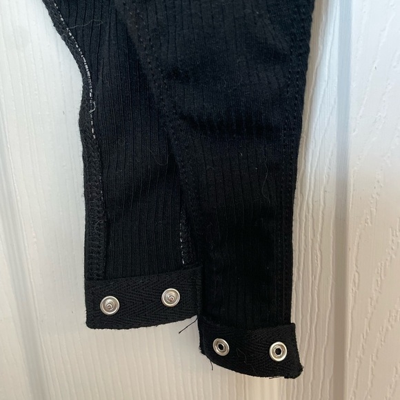 Foundist LA Black Ribbed Long Sleeve Bodysuit - Picture 4 of 5